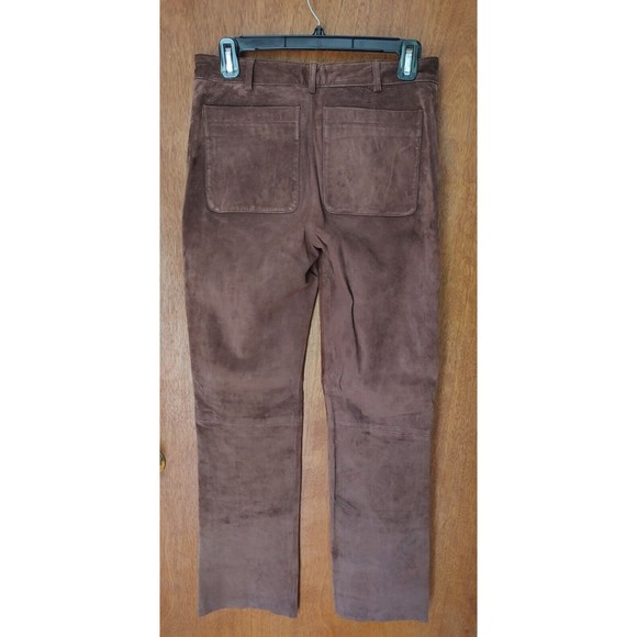 Lilly Pulitzer size 2 brown washable suede pants with pockets - Picture 2 of 4